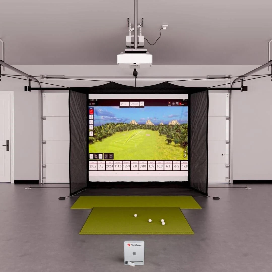 Flightscope Mevo Gen2 Garage Golf Simulator Package