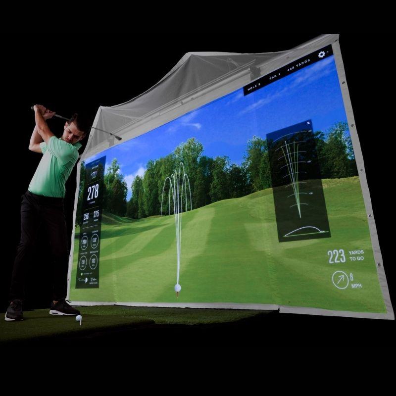 HomeCourse Pro Retractable Golf Simulator Screen - Image 2