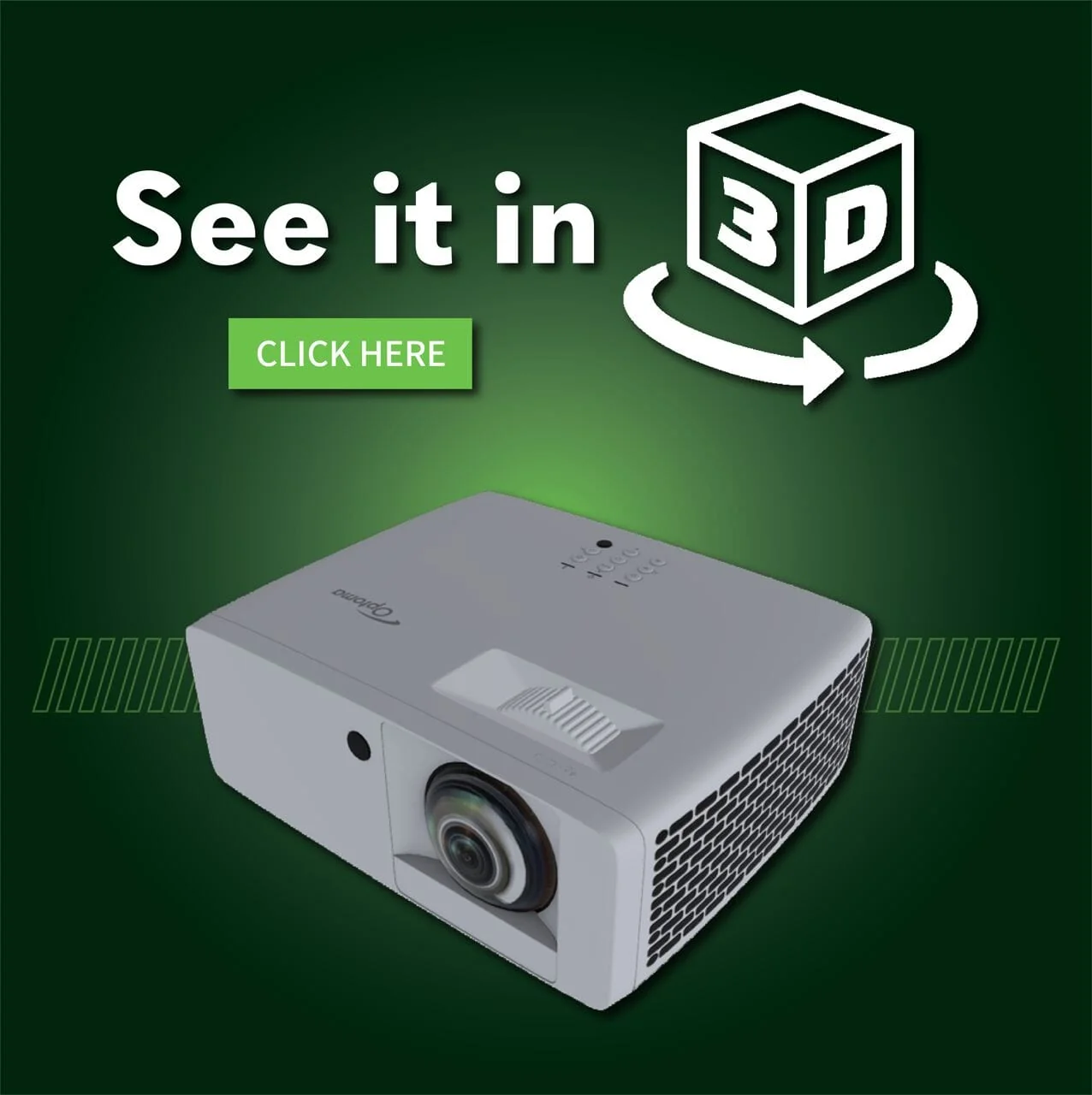 Optoma GT2000HDR Short Throw Golf Simulator Projector - Image 2